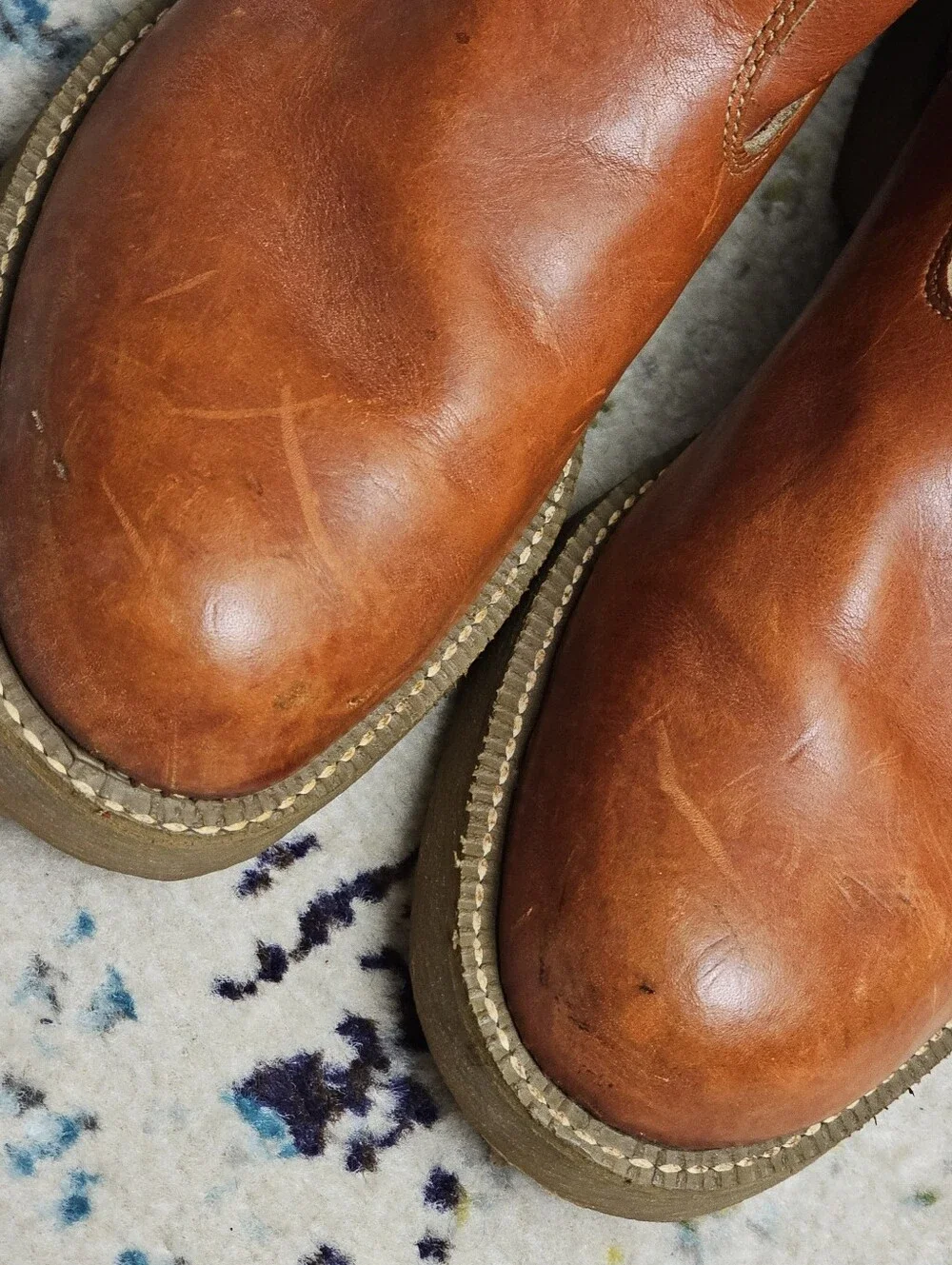 Iron Age Men's Size 10.5 C Brown Leather Roper Steel Toe Work Safety Boots